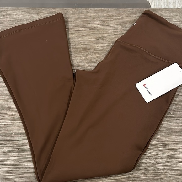 Lululemon influencer Align High-Rise Mini-Flared Pant 32" Java size 12 NWT - Picture 2 of 7